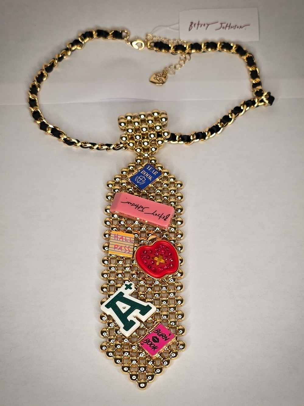 Betsey Johnson Best in Class Charm Necklace NWT